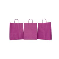 SET 10 BUCATI SACOSA KA 32*12*41 CMR COLOR FONTA PURPLE - imagine 3