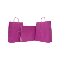 SET 10 BUCATI SACOSA KA 32*12*41 CMR COLOR FONTA PURPLE - imagine 4