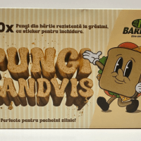 PUNGĂ SANDWICH 18 X 22 SET 50 BUC + STICKERE COLORATE - imagine 4